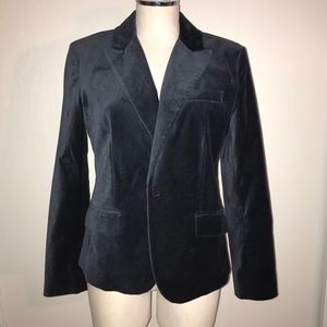 Velvet blue blazer